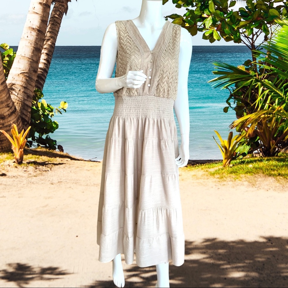 J GEE OATMEAL MAXI DRESS